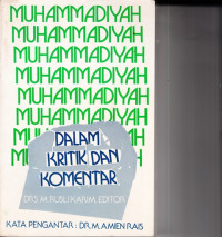 Image of Muhammadiyah dalam kritik dan komentar