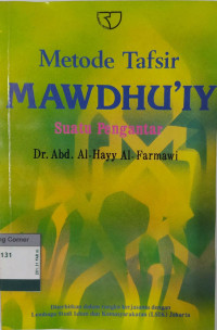 Image of Metode Tafsir Mawdhuiy : Suatu Pengantar
