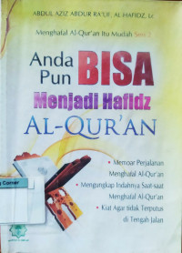 Image of Anda Pun BIsa Menjadi Hafidz al-Qur'an