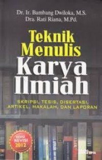 Image of Teknik Manulis Karya Ilmiah