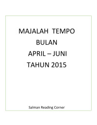 Image of TEMPO; APRIL-JUNI 2015